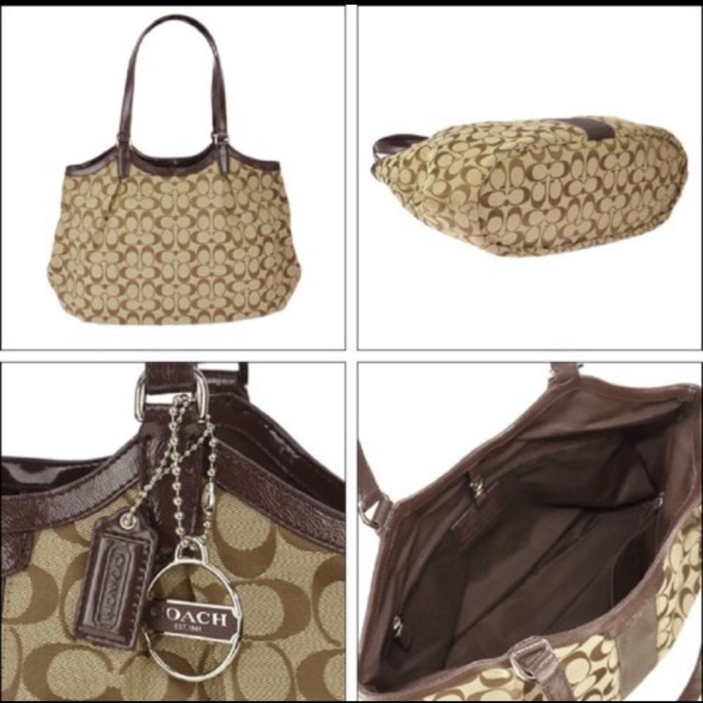 Coach Devin Signature Stripe Women's Tote Bag